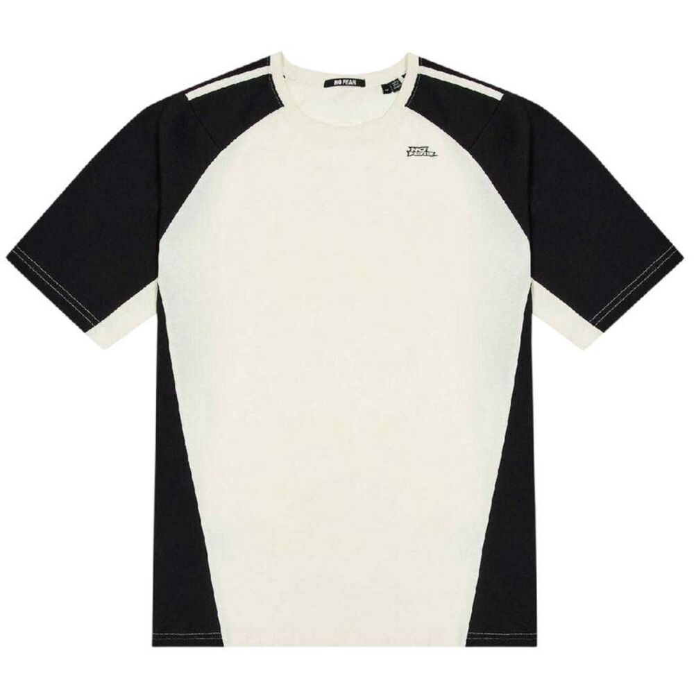 No Fear Mens Contrast Shoulders T-Shirt / White